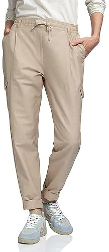 Schöffel W Pants Turin Beige - Sportliche leichte Damen Sommerhose, Größe 44 - Farbe Humus