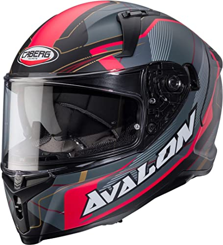 CABERG HELMET AVALON X OPTIC MATT BLACK/GREY/RED S