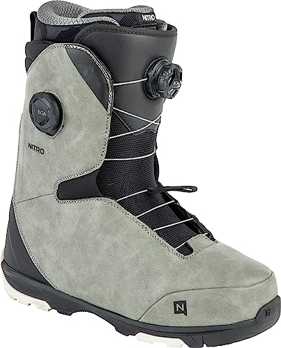 Nitro Herren Club BOA Dual All Mountain Freeride Freestyle Schnellschnürsystem Boot Snowboardboot, Grey-Black, MP 27.0 // EU 41 1/3 // US 9
