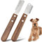 Tondeuse pour Animaux de Compagnie, Set de 2 Pet Hair Remover Knife en Acier Inoxydable Trimmer Set Dog Hair Care Produits pour Animaux de Compagnie Peigne à Gratter pour Chiens et Chats