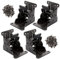 MUXHEL 4PCS Gambe da tavolo pieghevoli, cerniere per gambe di mobili pieghevoli a 90 gradi, staffe per gambe da scrivania pieghevoli con viti, cerniera autobloccante per tavolo da lavoro