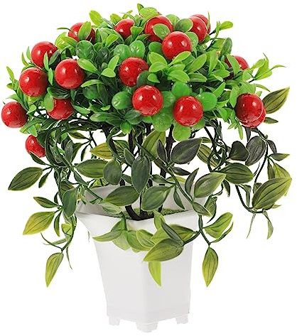 Zerodeko Decoración De Mesa Bonsái Artificial Frutas Artificiales Decoración De Hogar