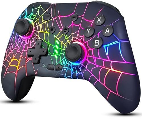 DBEPANK Controlador de interruptor, controlador inalámbrico Pro compatible con Nitendo Switch/Switch Lite/Switch OLED, Switch Controller Pro, mando a distancia recargable con giroscopio de 6 ejes, 10