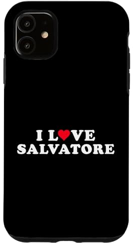 Hülle für iPhone 11 Ich liebe Salvatore Freundin & Freund Salvatore Name