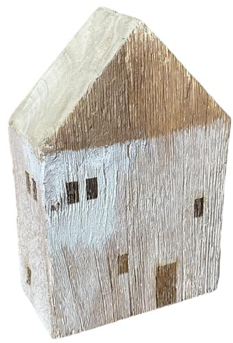 Dadeldo Living & Lifestyle Dekoration Haus Vintage Holz 17x11cm naturfarbe