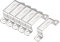 MACHSWON 23 x 51.5mm U Shaped Strut Connector Bracket 304 Stainless Steel Square Pipe Clamp for Door Closed Bar Holder 6pcs