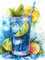 Bimkole DIY 5D Diamond Painting Zubehör Zitronen-Eiswürfelbecher, Sommer Diamant Malerei Kit Voll Runde Bohrer Malen nach Zahlen Malerei Stickerei Kreuzstich Diamond Dekoration 30x40cm