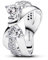 PANDORA Damenring Funkelnde Schleife Überkreuzt Silber 193553C01-50 Ringgröße 50/15,9