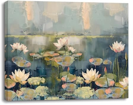 PIY PAINTING Dipinto Su Tela Con Fiori Rosa, Quadro Da Parete per Camera Da Letto, Soggiorno, Ufficio e Aula - Cornice Integrata, 30x40 cm