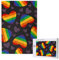 LGBT Pride Schwules Regenbogenherz, Puzzle 1000 Teile, Holzpuzzle, Spielzeug, Familienspiel, Wanddekoration für Erwachsene und Teenager