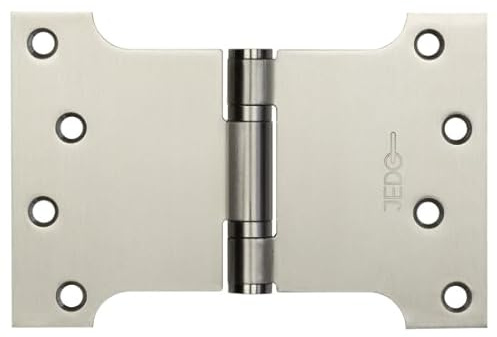 Kooples Hardware Parliament Hinges Ball Bearing Stainless Steel – Wide Throw Door Hinge for Internal & External Use (Satin Stainless Steel, 102x152x3mm)