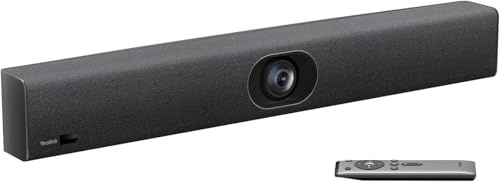 Yealink UVC40 E2 USB Conference Room Camera System Ultra-HD 4K Video Conference Camera 120° Wide-Angle Lens Built-in 8 Microphone Arrays Auto Framing Speaker Tracking and Smart Area Exposure Webcam