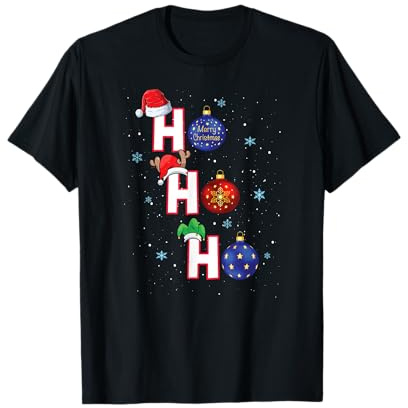 Lustiges Weihnachtsshirt Ho Hoch 3 Weihnachten T-Shirt