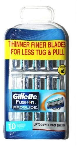 Gillette Fusion Proglide Rasierklingen, 10 Stück.