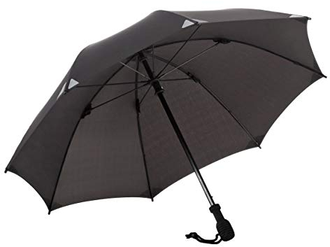 Unbekannt Euroschirm Birdiepal Octagon Regenschirm, schwarz-reflectiv