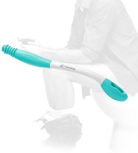 Fanwer Bottom Buddy Toilet Aids for Motion Assistance Long Reach Comfort Wiper Extends Your Reach Over 15 Grips Toilet Paper or Pre-Moistened Wipes (EE)