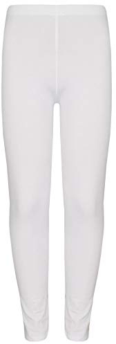 A2Z 4 Kids Girls Plain Legging Dance Fashion Leggings Stretchy Trendy Lightweight Fashionable Comfortable Elastic Waistband Pants Age 5-13 Years