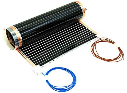Comfort Heizfolie 130Watt/m² 50cm breit konfektioniert 2,5m= 1,25m²