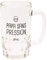 Le Fabuleux Shaman 40-1X-016 Chope à bière Papa sans Pression Transparent et Noir Verre D12 x H15 cm