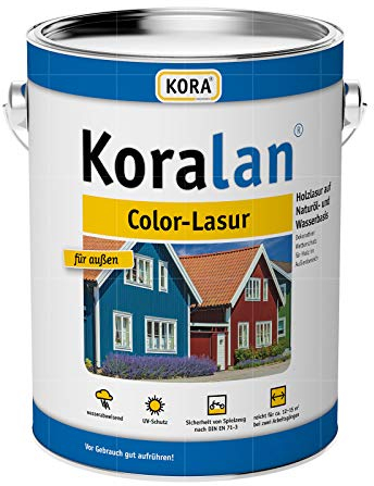 KORA KORALAN COLOR-LASUR - 10 LTR (SCHWEDENROT)
