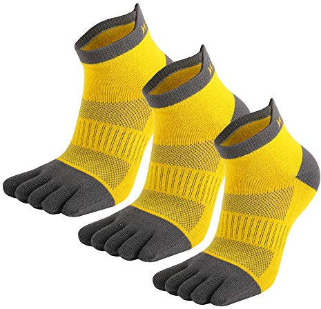 MEIKAN Chaussettes à Orteils,Homme et Femme,3 Paires Chaussettes De Sport Respirantes et Anti-Ampoules pour la Course à Pied, la Fitness ou le Quotidien