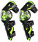 VOMI Rodilleras Motocross, Protección de Rodilla Espinillera, PC + PP Shell Nuevo Tipo Protector Rodilla Moto Adultos para Enduro Motocicleta Ciclismo Bicicleta Monopatín, 5 Colores,Verde