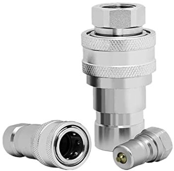 Coupleur hydraulique 2,5 cm NPT ISO 7241-B,CEKER Raccord rapide pour tracteur à connexion et déconnexion rapide