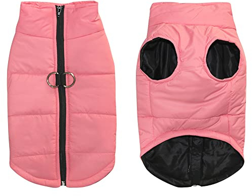 FEimaX Hundejacke Hundemantel wasserdichte Hunde Winter Warm Mantel für Kleine Mittlere Große Hunde Regenmantel Welpen Gepolstert Puffer Weste Haustier Kleidung