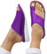 Onsoyours Big Toe Sandale de Correction Orthopédique Sandales Femmes Plates Chaussures en Cuir PU Nu Pieds Été à Talon Compensé Claquette Plage Confortables Élégance C Violet 38 EU