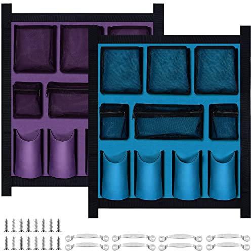 Riakrum Pferdeanhänger, Pflegetasche, zum Aufhängen, für Pferdetür, Organizer, Aufbewahrung (klassisch, 75 x 57 cm), 2 Stück