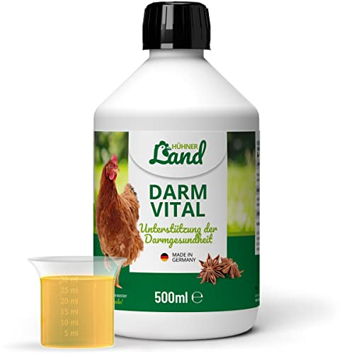 HÜHNER Land Darm Vital 500ml für Hühner – Unterstützung der Verdauung & Darmflora von Hühnern, bei Durchfall und Kokzidien beim Huhn, Stärkung von Immunsystem, Darmfunktion & Darmtrakt von Hühnern