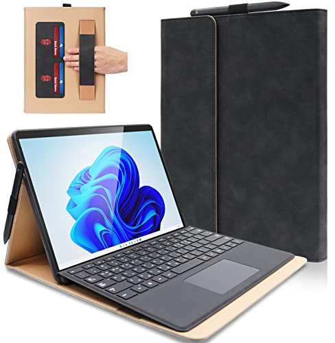 Compatibilidad: diseñado para el nuevo Microsoft Surface Pro 8 2021. Funciona con o sin el teclado Surface Pro Type Cover (teclado no incluido) (negro)