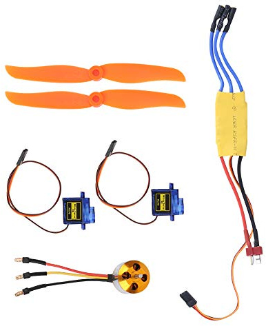 KIMISS A2212 2200KV Brushless, ESC SG90 9G Micro Servo 6035 Moteur et Servos Moteur 30A Kit d'avion RC Hélice pour Avion RC (2200KV)