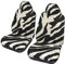 IguaTu Zebra Autositzbezüge, 2 Stück, vollständige Abdeckung, Polyester, Autositzbezüge für Autos, SUVs, LKWs, Vans