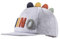 Sterntaler Basecap Dino - Jungen Baseball Cap elastisch mit Gummizug- Sommer Basecap mit festem Schirm und 3D Dino Zacken - sportive Baby und Kinder Schirmkappe, silber melange, Größe 55