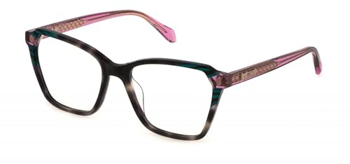 Just Cavalli VJC048 07UX Avana Marrone/Beige Lucida Eyewear Woman Acetate, Geometric, 54