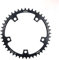 KTKEET 110/130 BCD Plato 36/38/40/42/44/46/48/50/52/54/56/58/60T 5 tornillos redondos estrechos anchos para bicicleta de carretera de 9/10/11 velocidades bicicleta plegable (130BCD 38T)