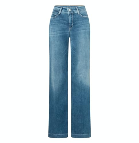MAC Dream Wide | Elastische Light-Denim-Qualität. Gerades, weites Bein. Normale Leibhöhe. 5-Pocket-Style. Shaping-Effekt.