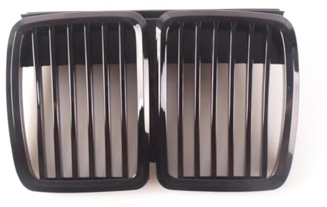 LFDTO Kühlergrill ABS vorne Ersatzhaube Nierengrill for 1982–1994 passend for BMW E30 Grill 3Series Ersatz-Renngitter (Size : Glossy Black)