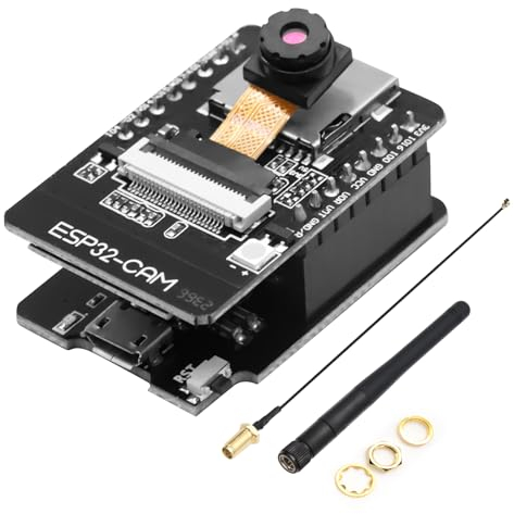 Binghe ESP-CAM WiFi Bluetooth Modul ESP-CAM Entwicklungsplatine mit OV2640 Kamara Modul + 2.4G Externe Antenne + ESP-CAM-cm das Programmiermodul mit Mini-USB kompatibel mit Arduino