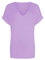FAIRY TRENDZ LTD Damen-Oberteil, Übergröße, V-Ausschnitt, Baggy, Übergröße, Fledermausärmel, lässiges T-Shirt, Größen 36-54, Flieder, 46-48