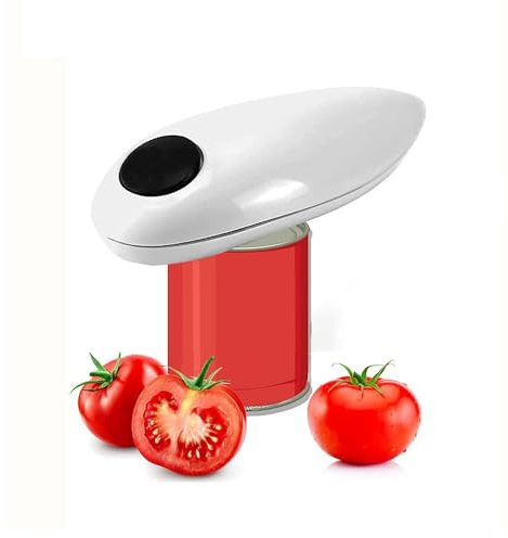 Ouvre-boîte électrique, One Touch, rotation automatique à 360°, ouvre-boîte avec fonction Start & Stop, convient pour la plupart des bouteilles