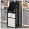LVLDAWA Friseurschrank, Ausstattung Für Friseursalon-Styling-Station Offene Lagerregale Mit 2 Trocknerhaltern, Schubladen,(Schwarz,32x30x80cm-A)