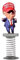 MONTY SOUL Gongolo à ressort Donald Trump – Décoration amusante pour tableau de bord, gadgets voiture et bureau – Accessoire mignon pour machine et cadeau original homme et femme (version 4)