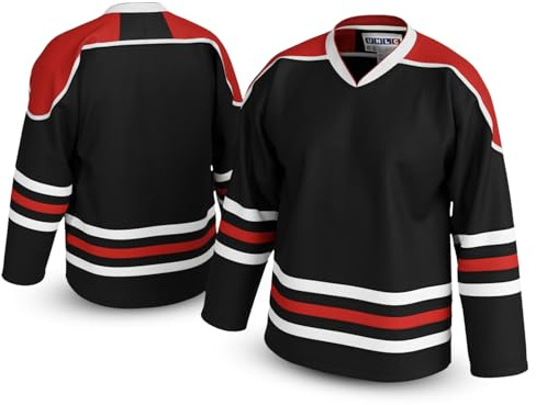 UNLC Blank Griswold-inspiriertes Hockeytrikot, ohne Name oder Grafik, 90er Jahre Urlaub Stil Throwback, Erwachsenengrößen S-5XL