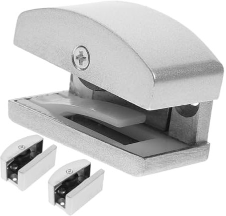 HOMSFOU 1set Bottom Mount Door Guides for Sliding Shower Doors Versatile Compatibility for Bathroom and Shower Enclosures 3pcs