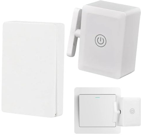 Botón botón-Robot Light-Off de mando a distancia-Operador de interruptor de luz inteligente para apagar lámparas y dispositivos-gadgets a batería de larga duración para el hogar, dormitorio, cómodo