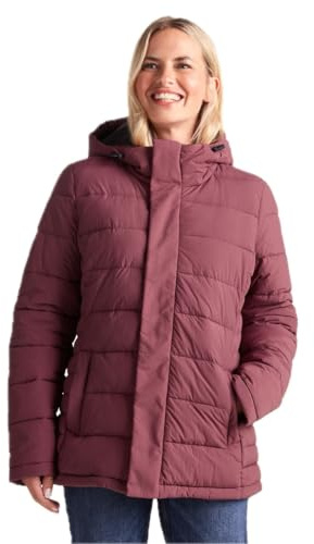 TOG24 Sleight Womens Padded Jacket Water-Resistant Windproof Puffer Winter | Coat, Thermal, Lightweight, DWR coating, Adjustable hood, Pockets, Ribbed collar, Ribbed cuffs, Hooded