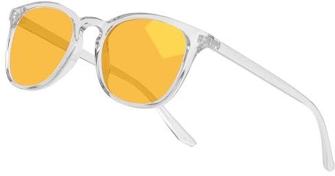 Ymmott Blaulichtfilter Brille ohne Sehstärke - Anti-Blaulicht Gaming & Computerbrille für Damen & Herren, UV400 Blaufilter Brille Augenbelastung Ermüdung beim Bildschirmarbeiten