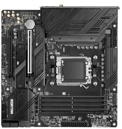 Schede madri MSI MAG B650M MORTAR WIFI | Supporto della scheda madre B650 AM5 Ryzen 7 7800X3D 5 7600X 8600G 9 7950X3D CPU DDR5 M.2 MATX